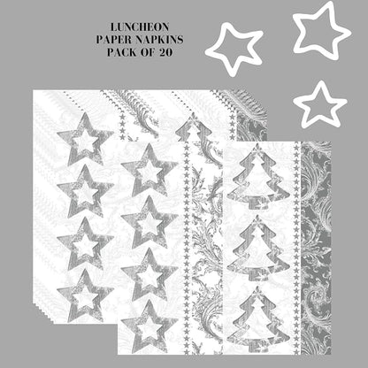20-ct 13x13 Christmas Paper Decoupage Napkins, 3-Ply Servilletas Tissue Napkin - Image 4