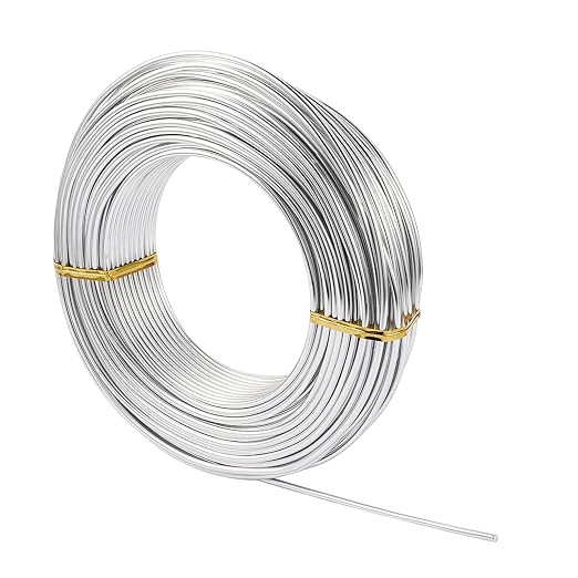 Fashewelry 114 Feet 10 Gauge Aluminum Wire Silver Bendable Metal Craft Wire - Image 2