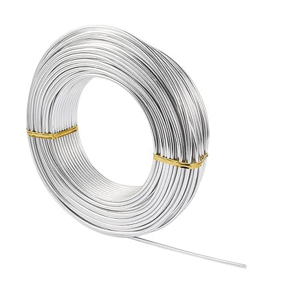 Fashewelry 114 Feet 10 Gauge Aluminum Wire Silver Bendable Metal Craft Wire - Image 2