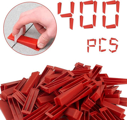 400 Pcs Reusable Tile Leveling System Wedges Suitable - Image 3