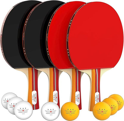NIBIRU SPORT Professional Ping Pong Paddle Sets, 2 Paddle or 4 Paddle Table by NIBIRUSPORT