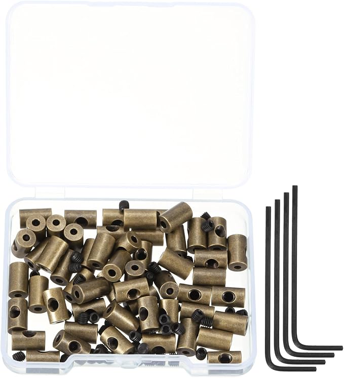 MECCANIXITY 50 Pcs Metal Locking Pin Backs, Locking Pin Keepers Clasp 9mm by MECCANIXITY
