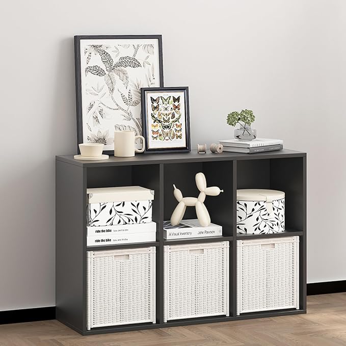Wooden 6 Cube Storage Organizer by NewBeth