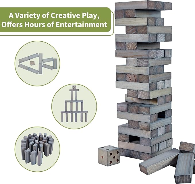 ApudArmis Giant Tumble Tower Stack to Over 5Ft - Image 4