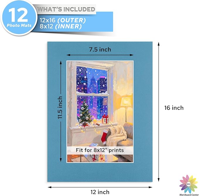 Mat Board Center, 12X16 Mix Color Mats - Image 2