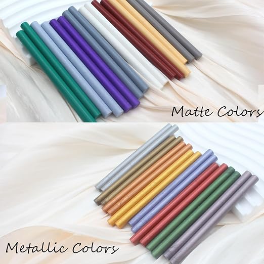 52pcs Red Bronze Sealing Wax Sticks, Andotopee Glue Gun Wax Seal Sticks - Image 5