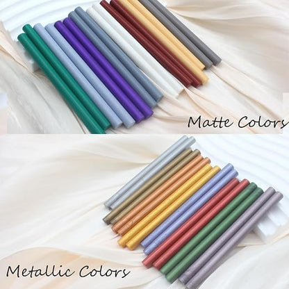 52pcs Red Bronze Sealing Wax Sticks, Andotopee Glue Gun Wax Seal Sticks - Image 5