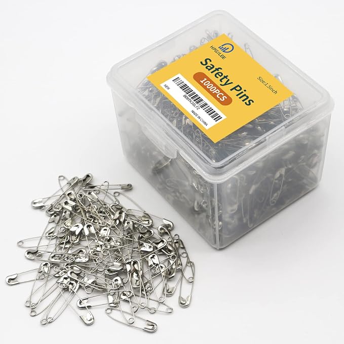 1000 Silver Sewing Pins, 1.5 Inch Rust-Resistant Steel Wire Assorted - Image 2
