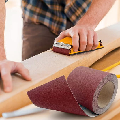180 Grit Emery Cloth Roll, 4.5 Inch Wide 32.8 Ft Long Abrasive Sandpaper Rolls - Image 7