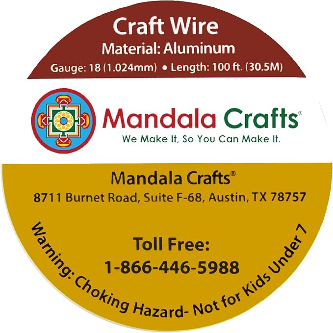 Mandala Crafts 18 Gauge Anodized Aluminum Craft Wire - Image 3
