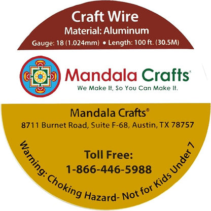 Mandala Crafts 18 Gauge Anodized Aluminum Craft Wire - Image 3