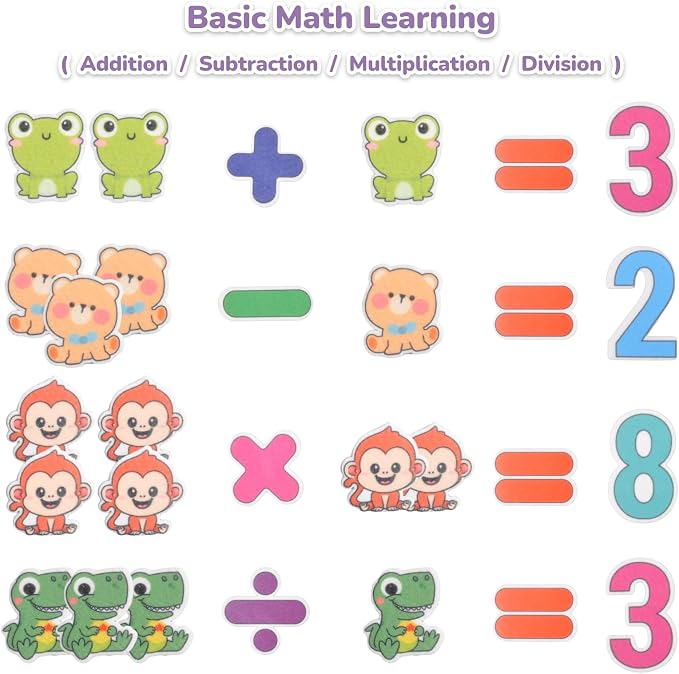 CHEFAN Felt Ten-Frame Set Math Manipulative Counter - Image 2