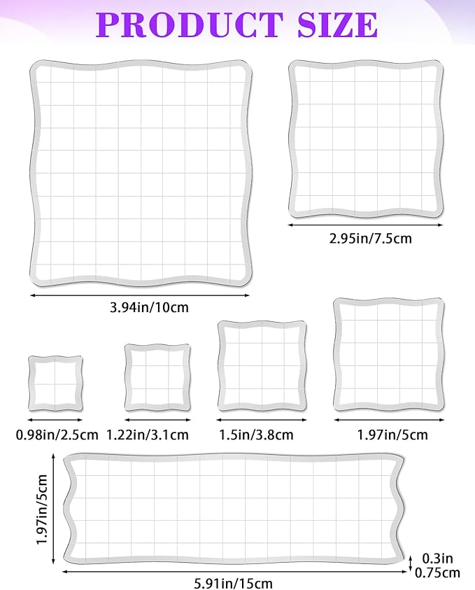 7 Pieces FIVEIZERO Acrylic Stamp Block - Image 2