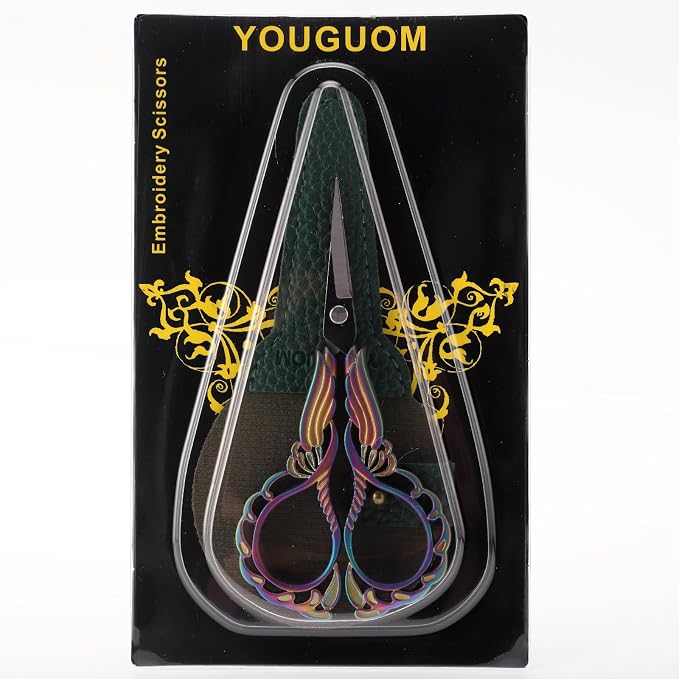 Embroidery Scissors W/Cover Sharp Tip Sewing Crafting Scissor - Image 7