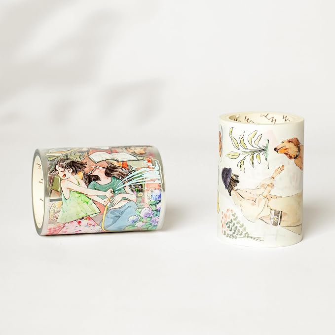 WT Pre-Cut Leisurely Days Washi Tape Roll, Original Designs, Decorative - Image 8