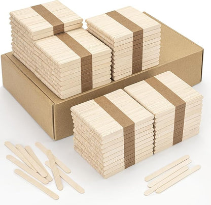 WISYOK 2400 Pcs Wooden Popsicle Sticks by WISYOK