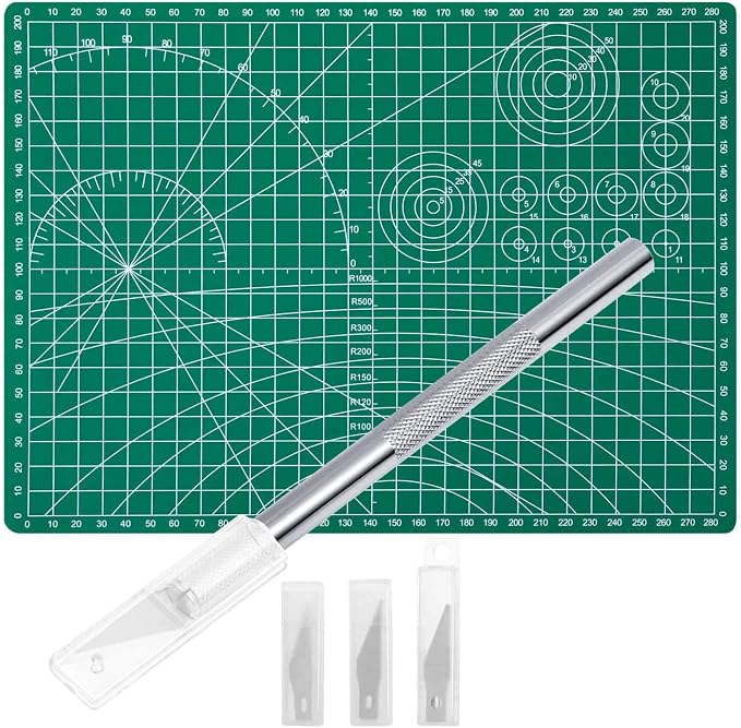 Anezus Craft Knife Precision Cutter and Self Healing Cutting Craft Mat Hobby by anezus