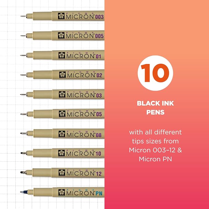 SAKURA Pigma Micron Fineliner Pens - Image 2