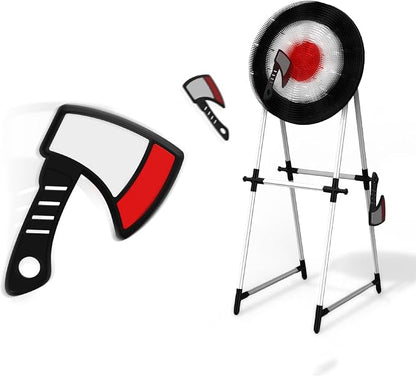 Black Series Axe Throwing Set – Indoor & Outdoor Party Game| Safe Plastic by Black+Series