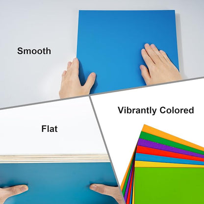 ROBOTIME 7-Pack Double-Sided Colored 1/8" Plywood Sheets - Image 3