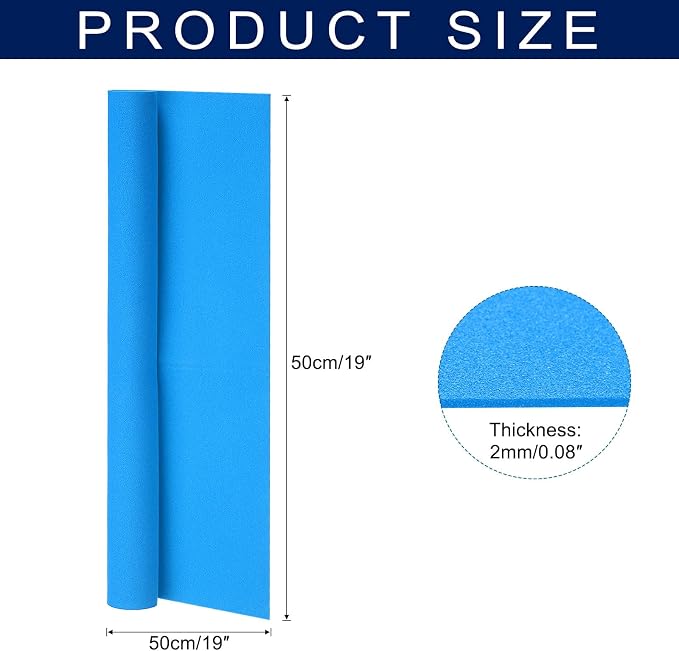 MECCANIXITY Foam Sheets Crafts 19x19 Inch 2mm EVA Craft Foam Paper Foam Sheets - Image 2