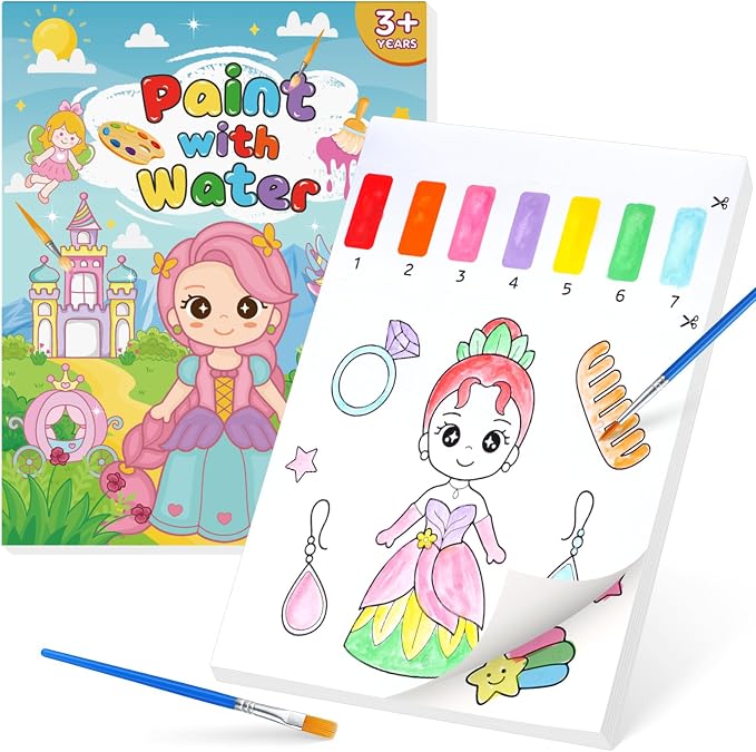 Paint with Water Coloring Books by Unknown