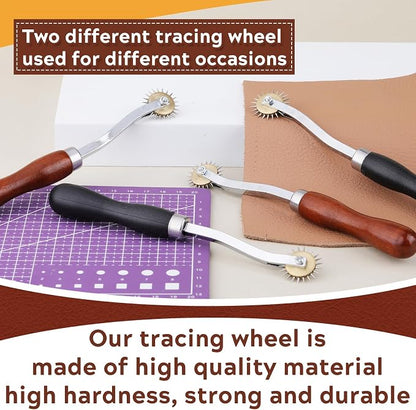 JNENERY 4PCS Tracing Wheel Sewing Tool, Professional Stitch Marking Spacer - Image 3