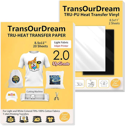 TransOurDream Tru-Iron on Heat Transfer Paper by TransOurDream