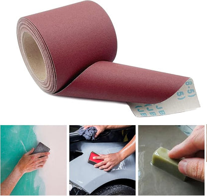 240 Grit Emery Cloth Roll, 4.5 Inch Wide 32.8 Ft Long Abrasive Sandpaper Rolls - Image 6