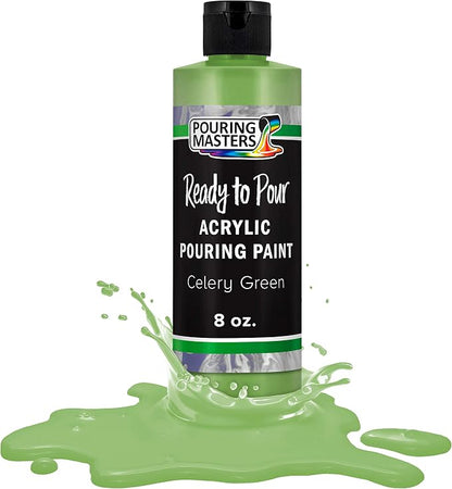POURING MASTERS Celery Green Acrylic Ready to Pour Pouring Paint by Pouring+Masters