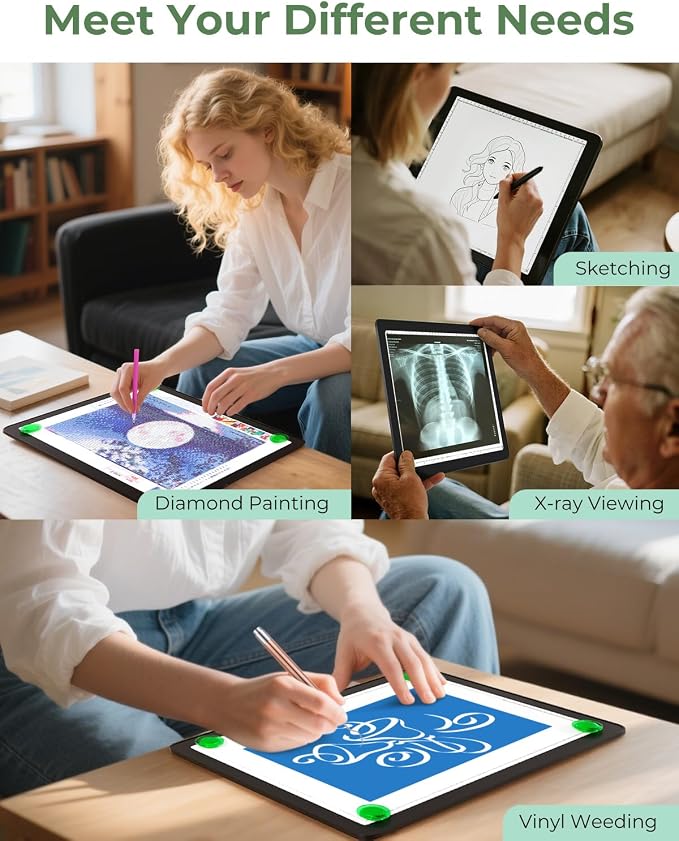 Rechargeable A4 Light Box for Tracing, Bawaslom LED Light Pad - Image 7