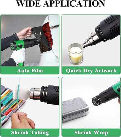 1800W Heat Gun with LCD Digital Display, Variable Temperature Control - Image 8