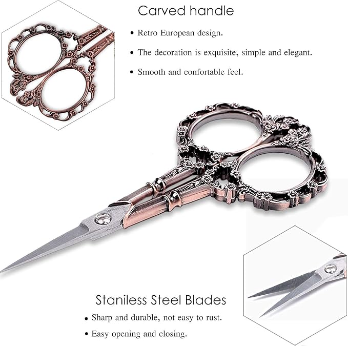BIHRTC 4.5inch Embroidery Scissors Small Multipurpose Scissor - Image 3