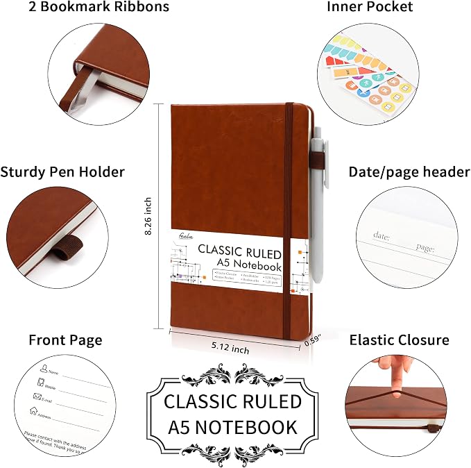 feela 5 Pack Journal Notebook Bulk - Image 2