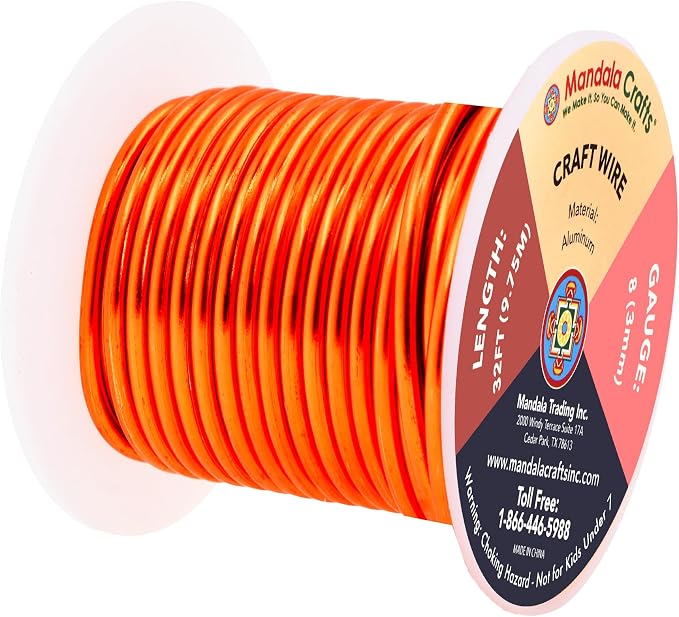 Mandala Crafts 8 Gauge Anodized Aluminum Craft Wire - Image 2