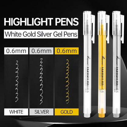 0.6mm Fine Point Gold Gel Pens, Adult Coloring Books & Holiday Crafts - Image 2