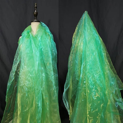 Two-Tone Iridescent Holographic Organza Fabric by Unknown