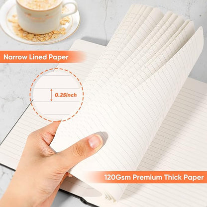 Huhuhero 10 Pack Lined Journal Notebook, 120Gsm College Ruled Thick Paper - Image 4