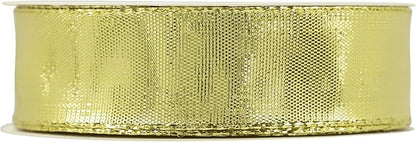 MEEDEE Gold Wired Woven Metallic Ribbon - Image 8