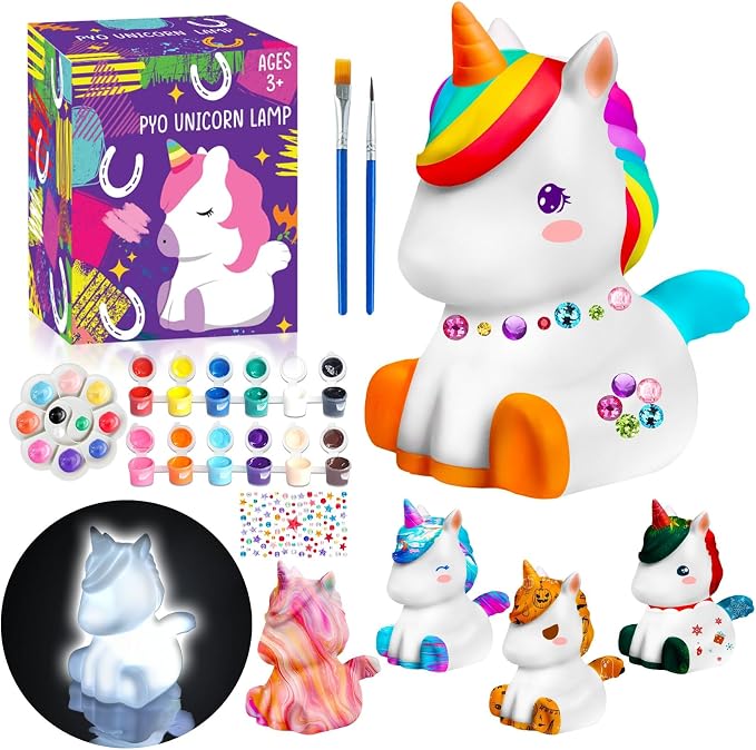 FUNZBO Paint Your Own Unicorn Lamp Kit by FunzBo