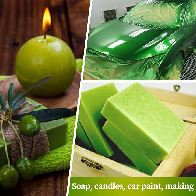 Dark Green Mica Powder for Epoxy Resin，Natural Shimmer Mica Powder Used for - Image 4