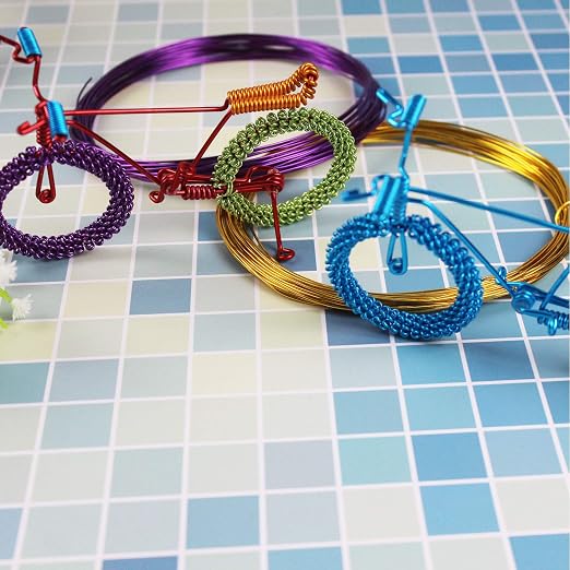 14 Rolls Colored Aluminum Craft Wire, 459 Feet 1mm Flexible Metal Artistic - Image 6