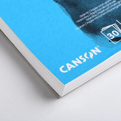 Canson XL Watercolour 300gsm A3 Paper, Cold Pressed, Spiral Pad Short Side - Image 6