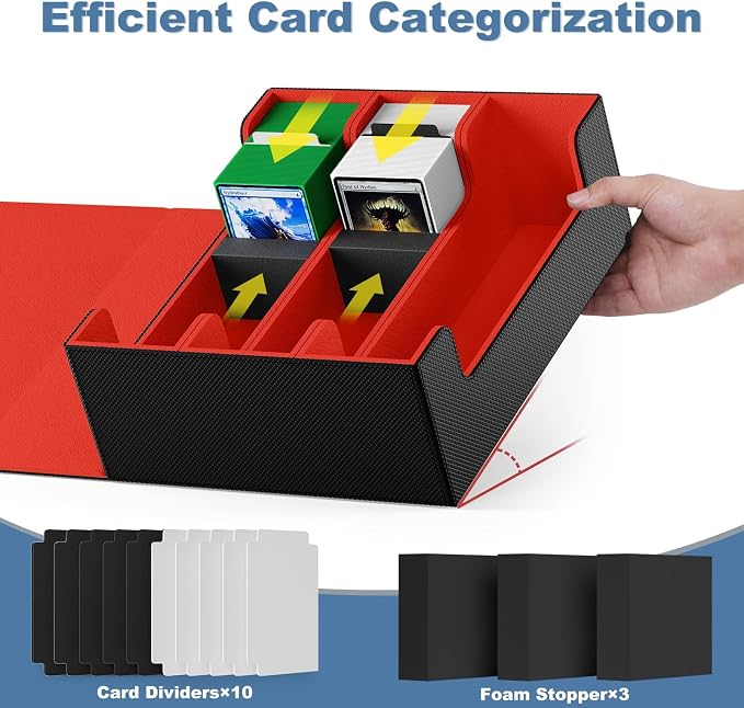 Mlikero Card Deck Case, 1800+ Trading Card Storage Box - Image 3