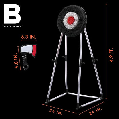 Black Series Axe Throwing Set – Indoor & Outdoor Party Game| Safe Plastic - Image 5
