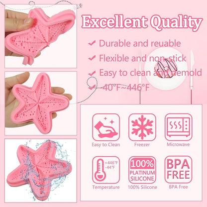 1Pcs Starfish Candy Fondant Mold, Cute Marine Life Chocolate Silicone Mold - Image 7