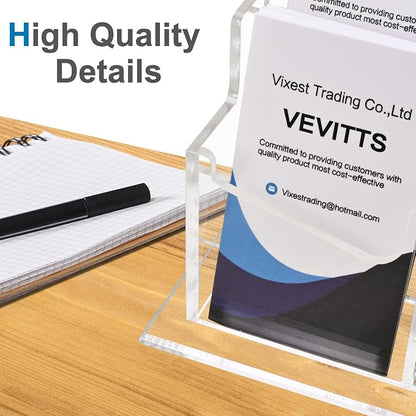 Clear Vertical Business Card Holder - Image 5