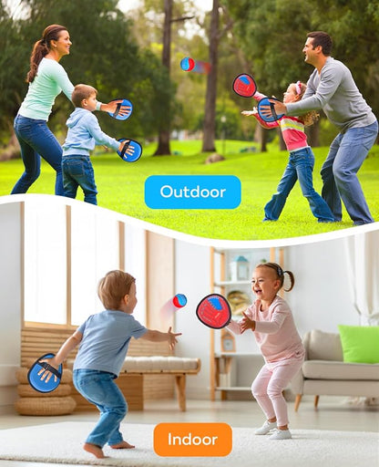 JoyCat Toss and Catch Ball Game Set, Toddler Baseball Glove, Beach Pool Yard - Image 6