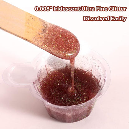 Renfio Iridescent Ultra Fine Glitter Powder Resin Supplies Glitters 1.94 Oz PET - Image 3