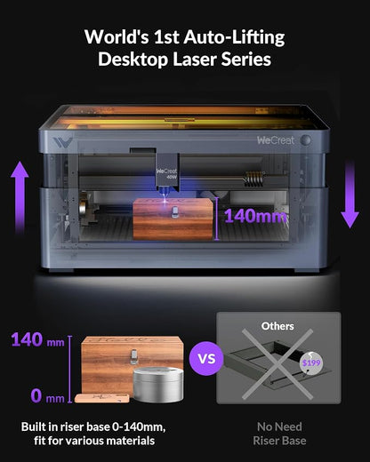 WECREAT Vision 40W Enclosed Laser Cutter and Engraver Machine - Image 4